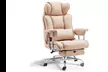 Executive Reclining Office Chair with Extendable Footrest – High Back Padded Desk Chair for Home Office - Second Medium