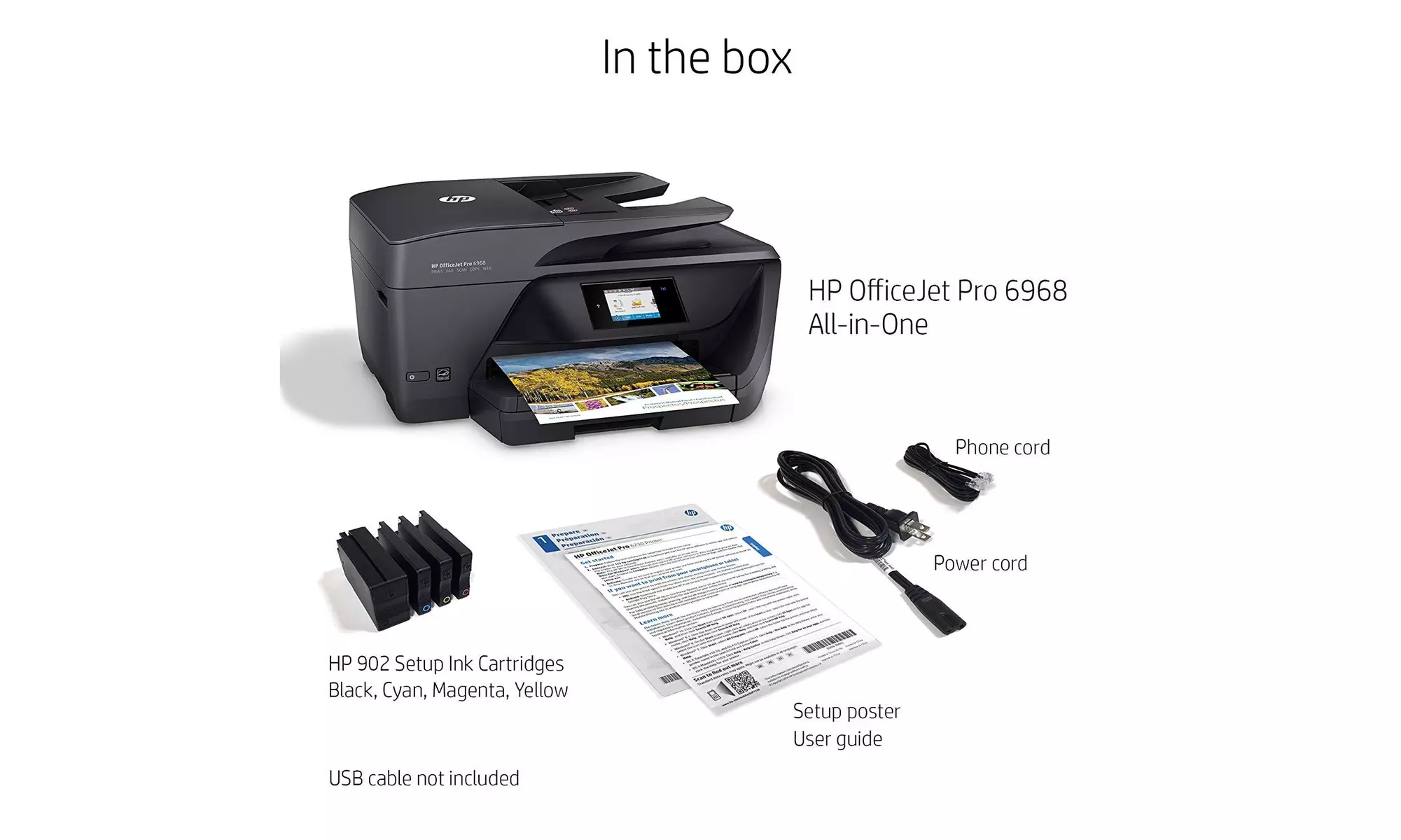 HP OfficeJet Pro 6968 All-in-One Wireless Printer - Second Medium