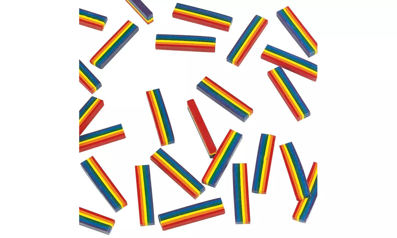 Oriental Trading Company 25 Rainbow Design Crayons  - Primary Image