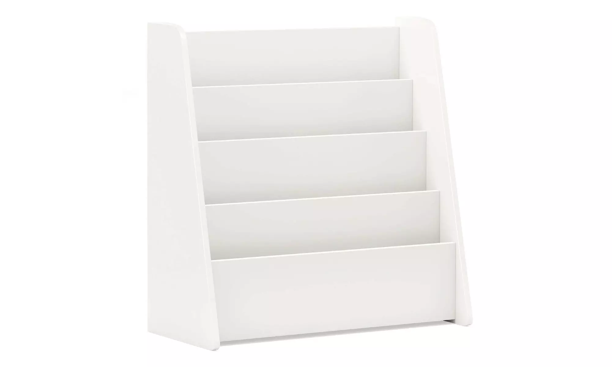 Costway 4-tier Kids Wooden Bookshelf Toddlers Book Rack with Deep Shelves