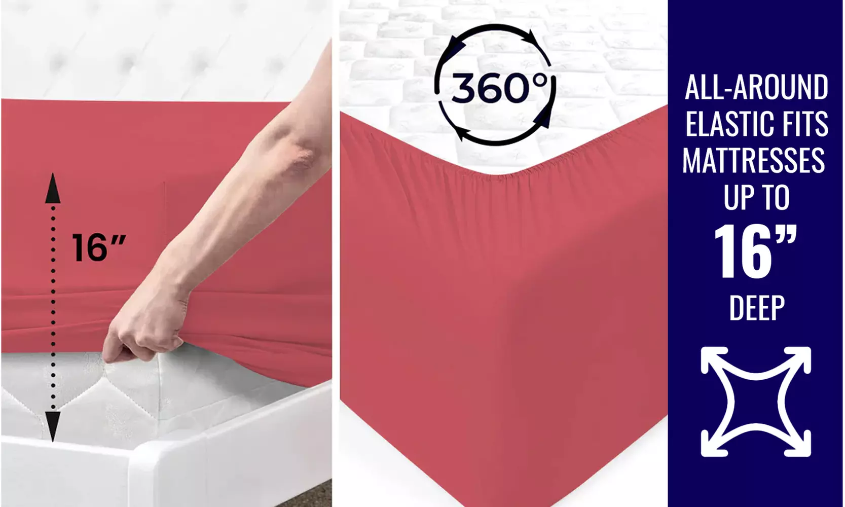 1800 TC Twin Sheet Set - 3PC Double Brushed Bamboo Blend