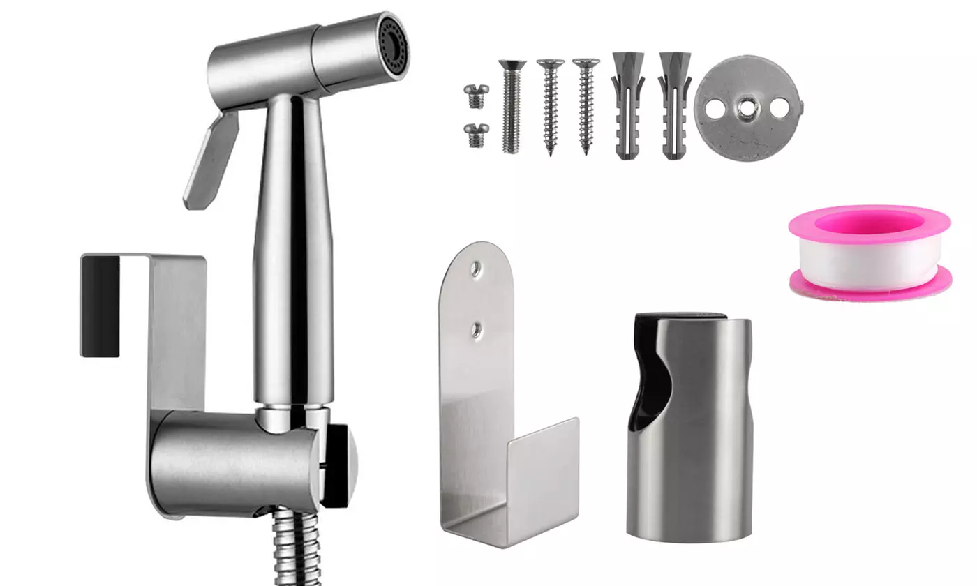 Stainless Steel Handheld Bidet Sprayer Kit Faucet Shower Head - Primary Image