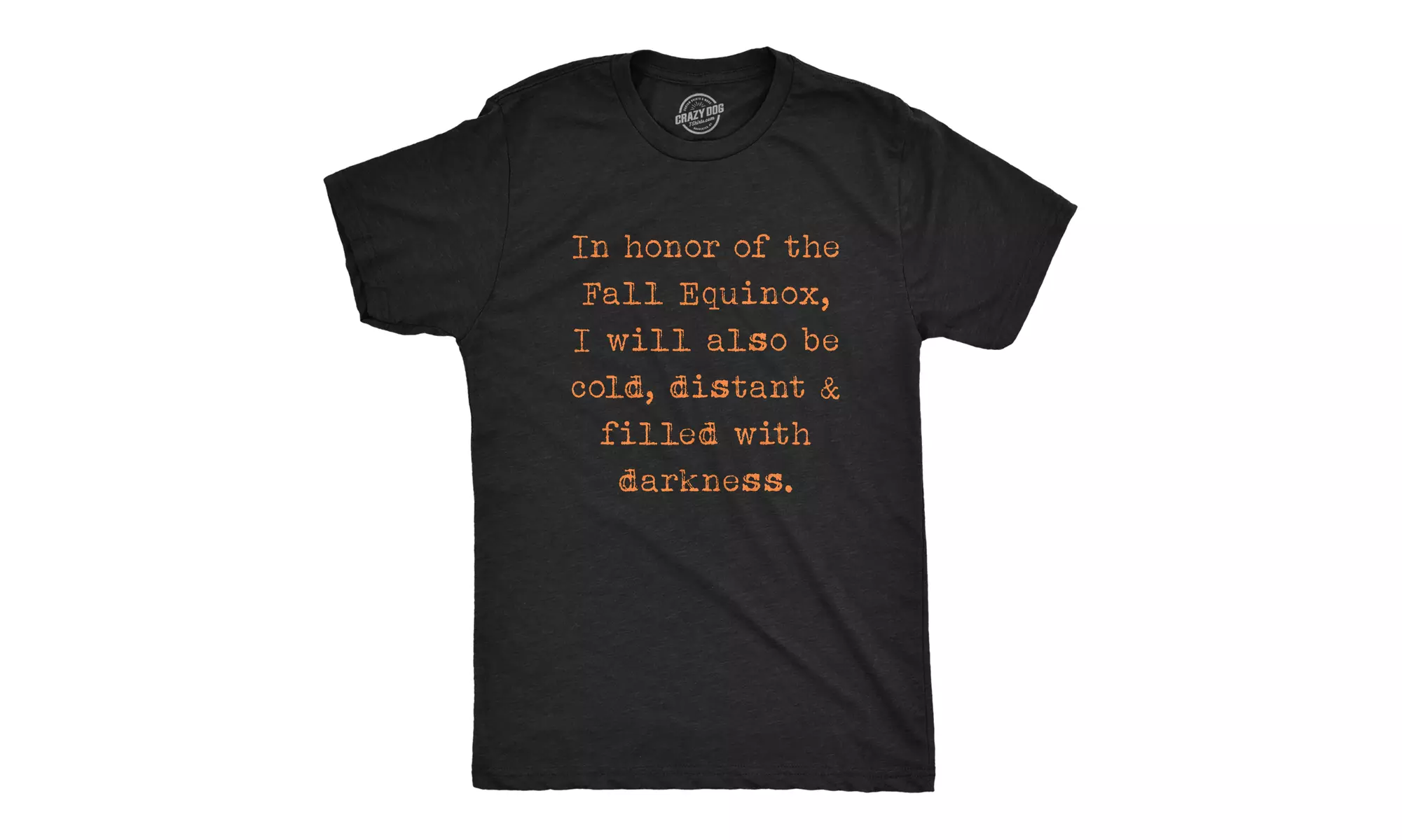 Mens In Honor Of The Fall Equinox Tshirt Funny Introvert Graphic Novelty Hallowe - Primary Image