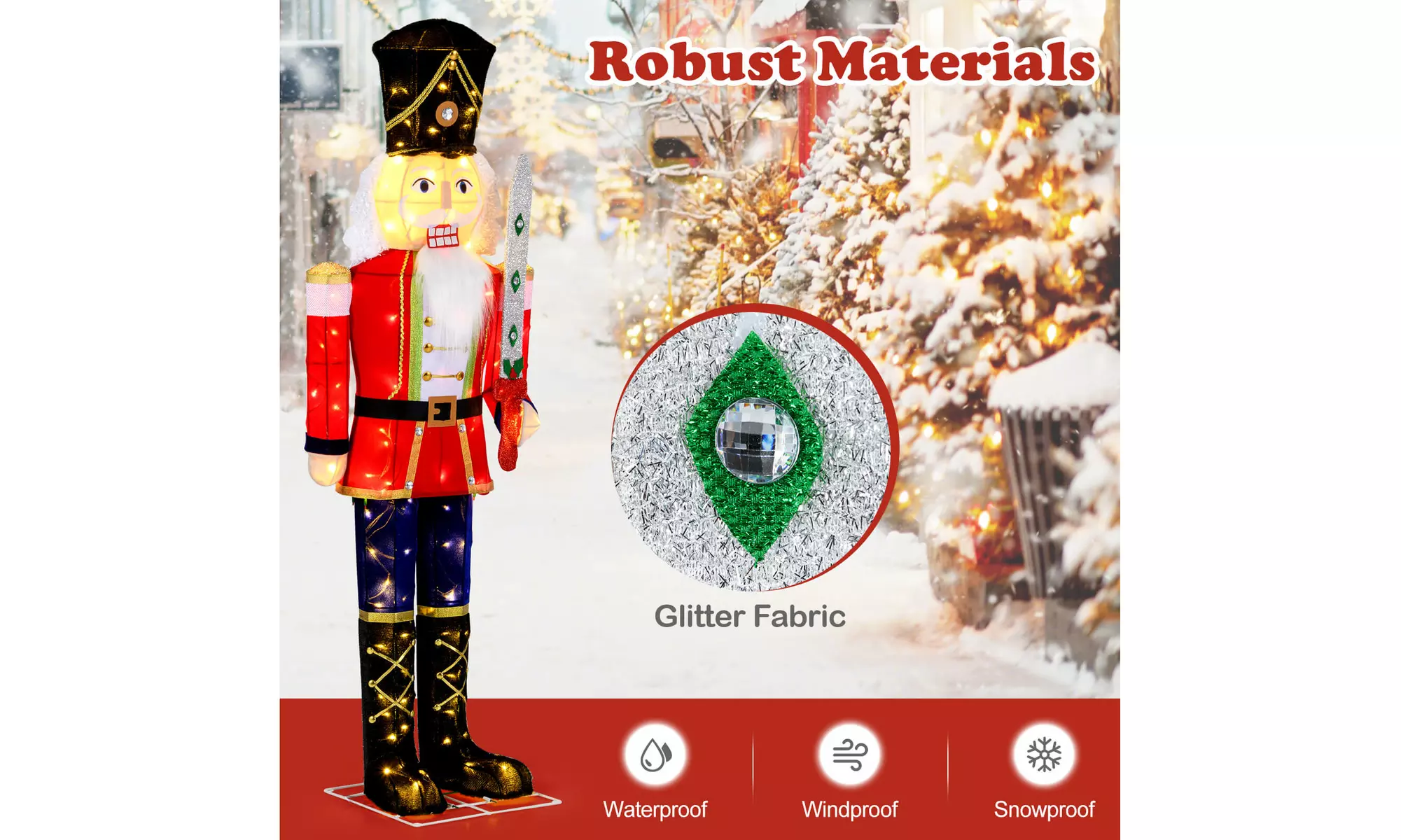 Costway Lighted Christmas-Themed Decor