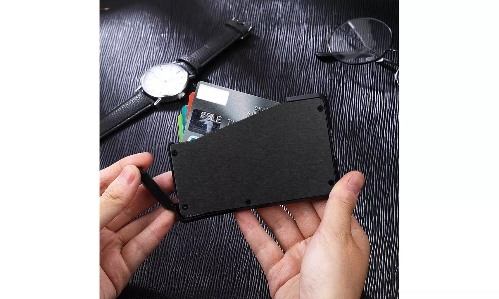 The Quick Access Slim Wallet,Slim Credit Card Holder Mens Wallets - Second Medium
