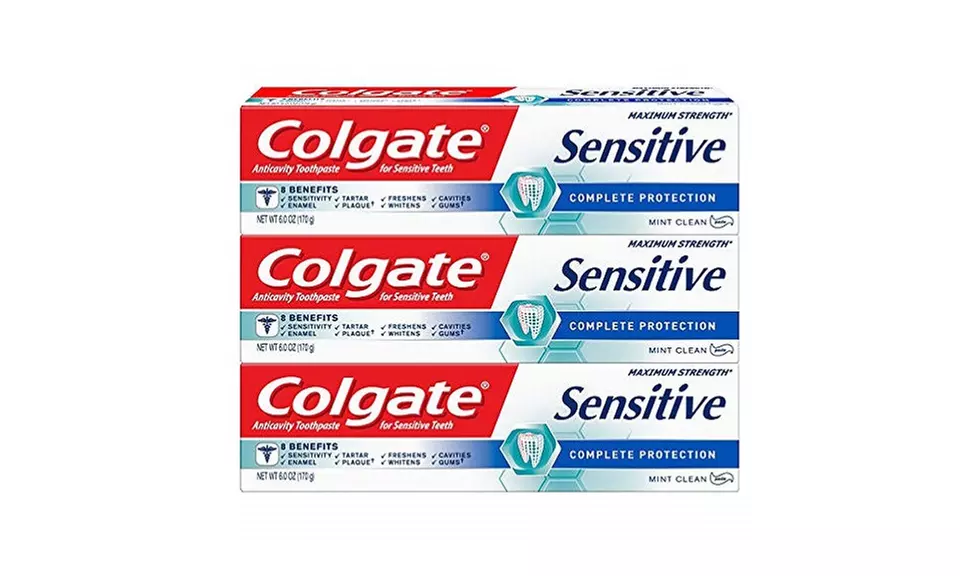 Colgate Sensitive Toothpaste, Complete Protection, Mint - 6 ounce (3 Pack) - Primary Image