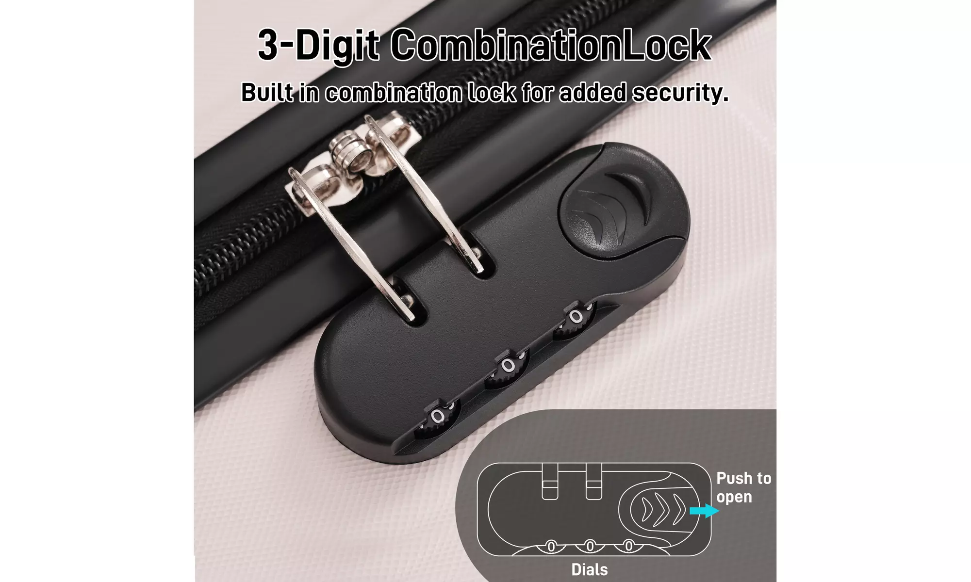 Six-Piece Luggage Set with Expandable Suitcases