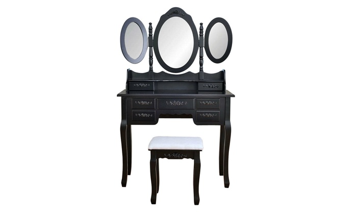 Up To 46 Off On 3 Mirror 7 Drawer Vanity Make Groupon Goods