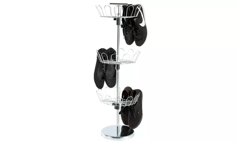 Revolving 3-Tier Tree Shoe Organizer by Lavish Home - Second Medium