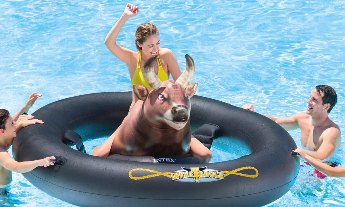 Inflatabull Bull-Riding GIANT Swimming high quality Pool Inflatable