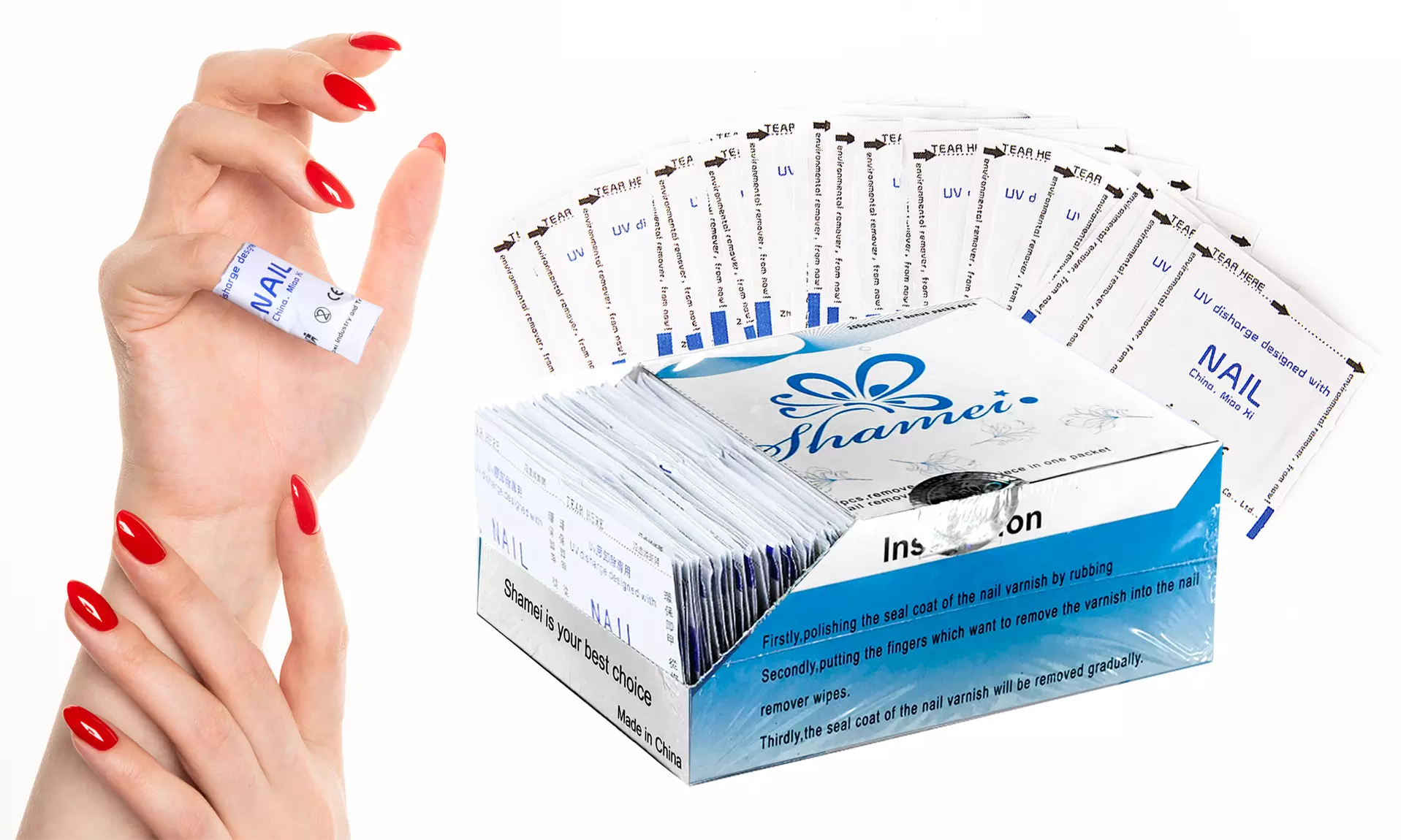 Gel-Polish Remover Acetone Nail Wraps (200-Pack) - Primary Image