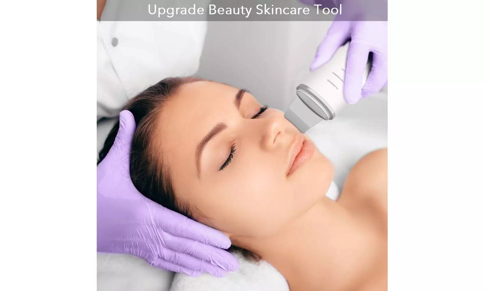 Facial Skin Scrubber Blackhead Remover, Hailicare Ultrasonic Pore Acne Spatula - Second Medium
