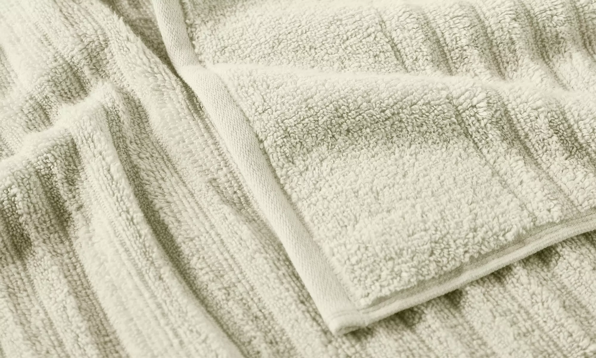FreshFolds Premium Cotton Ribbed Towel Set
