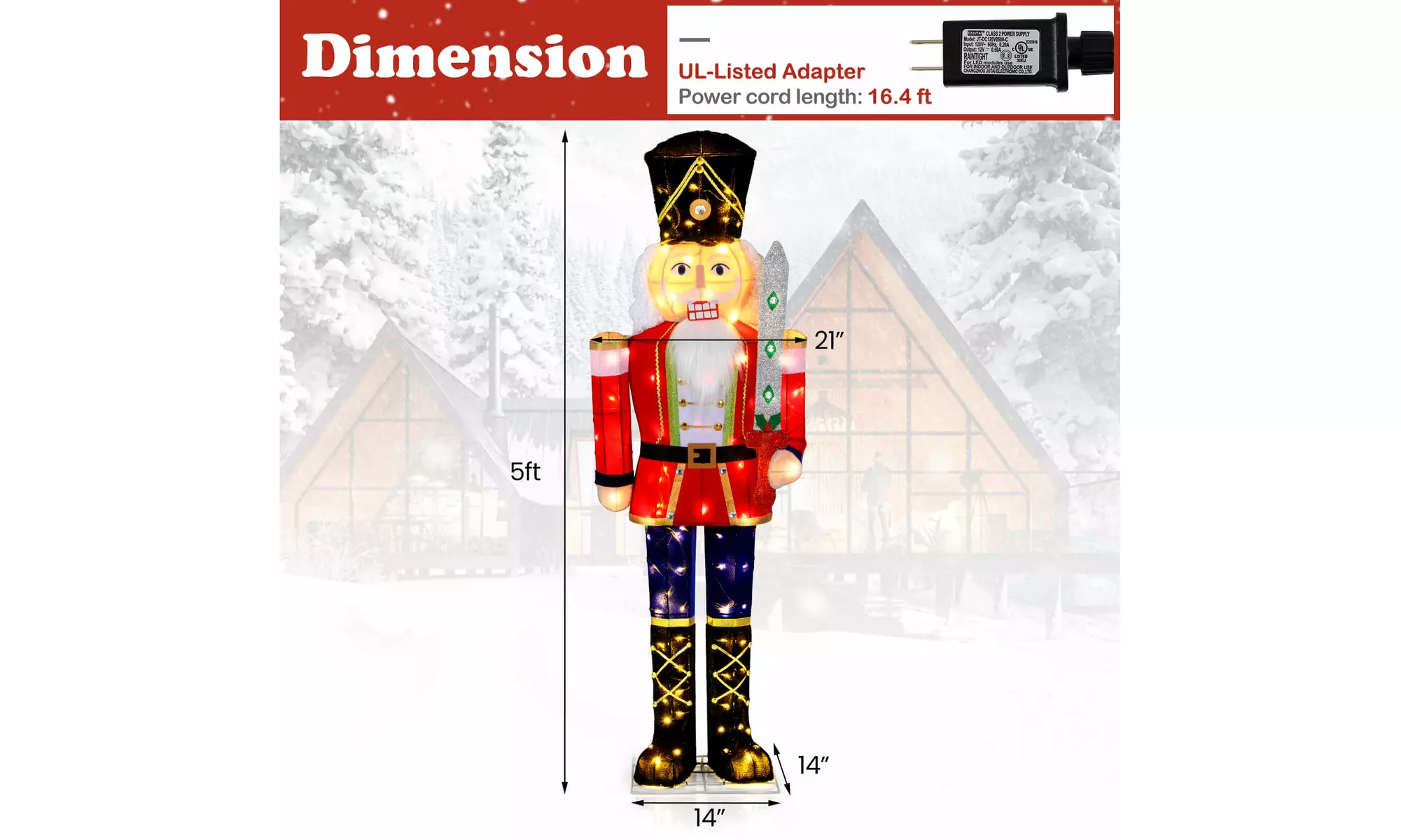 Costway Lighted Christmas-Themed Decor