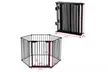 Multifunction 6 Panel Metal Gate Baby Pet Fence Safe Playpen Barrier Wall-mount - Second Medium