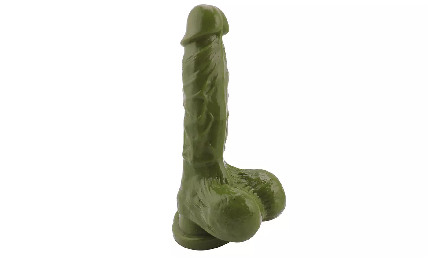 8 inch Realistic Dildo with Suction Cup, Beige color - Primary Image
