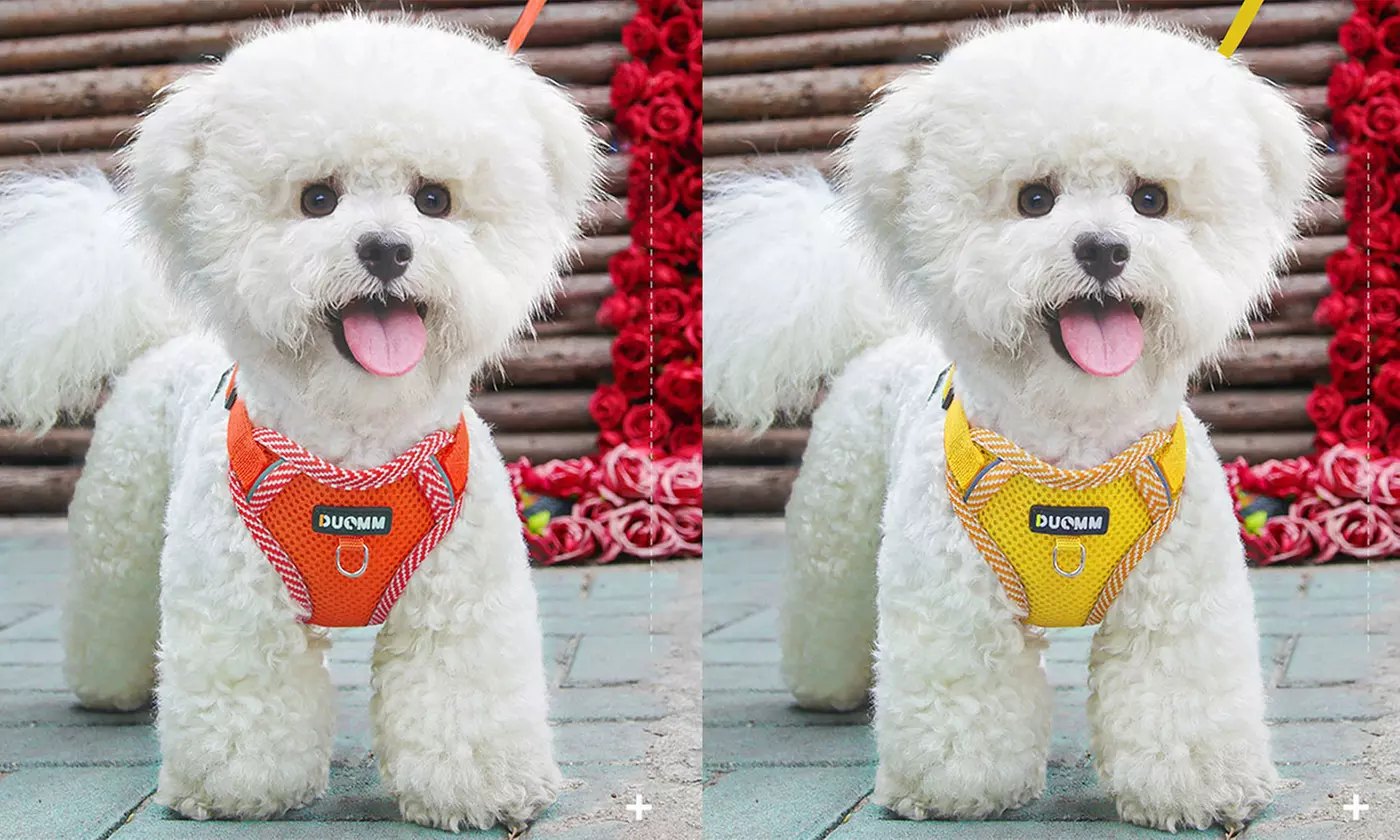 Soft Mesh Dog Harness Leash Set No-Chock Step-in Reflective Vest Harnesses