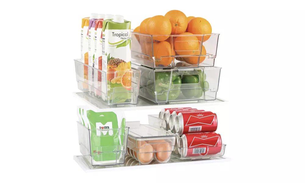 Refrigerator, Freezer, Pantry Storage Organizer Bins for Kitchen - Primary Image