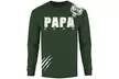 Men's Papa Bear Shoulder Growl Long Sleeve Shirts - Second Medium