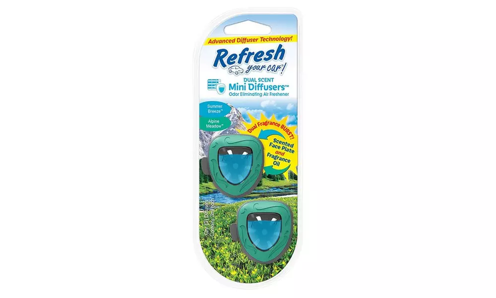 Refresh Scented Oil Interior Car Diffuser (4-Pack)