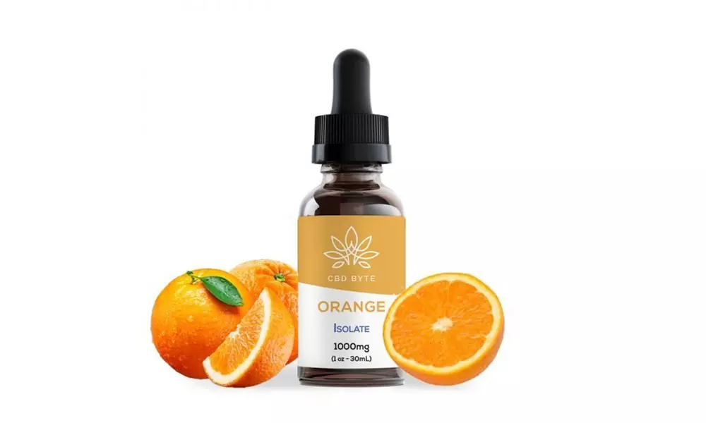 CBD Tincture Drops Orange Full Spectrum, Broad Spectrum, Isolate By CBD Byte - Primary Image