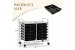 Costway 12 Drawers Rolling Cart Storage Scrapbook Paper Studio Organizer Bins - Second Medium