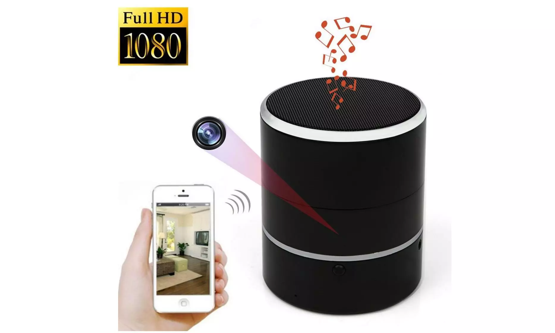 LizaTech Bluetooth Speaker Wireless IP Hidden Spy Camera - Primary Image
