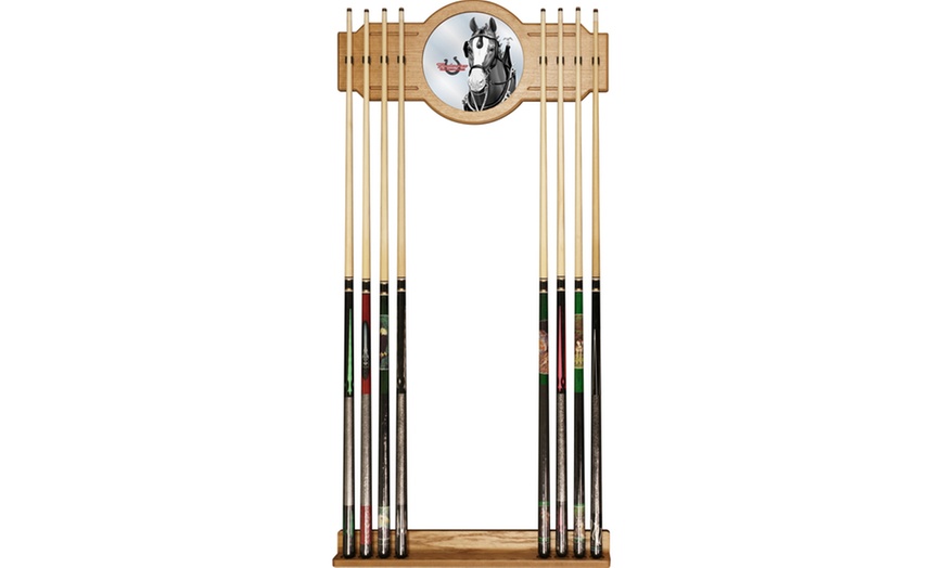 Budweiser Cue Rack with Mirror - Clydesdale | Groupon