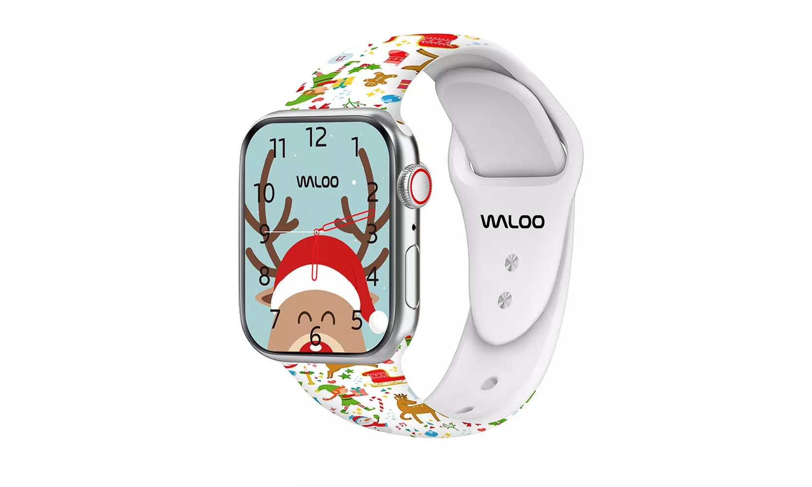Waloo Christmas Silicone Sport Replacement Band For Apple Watch - All Series