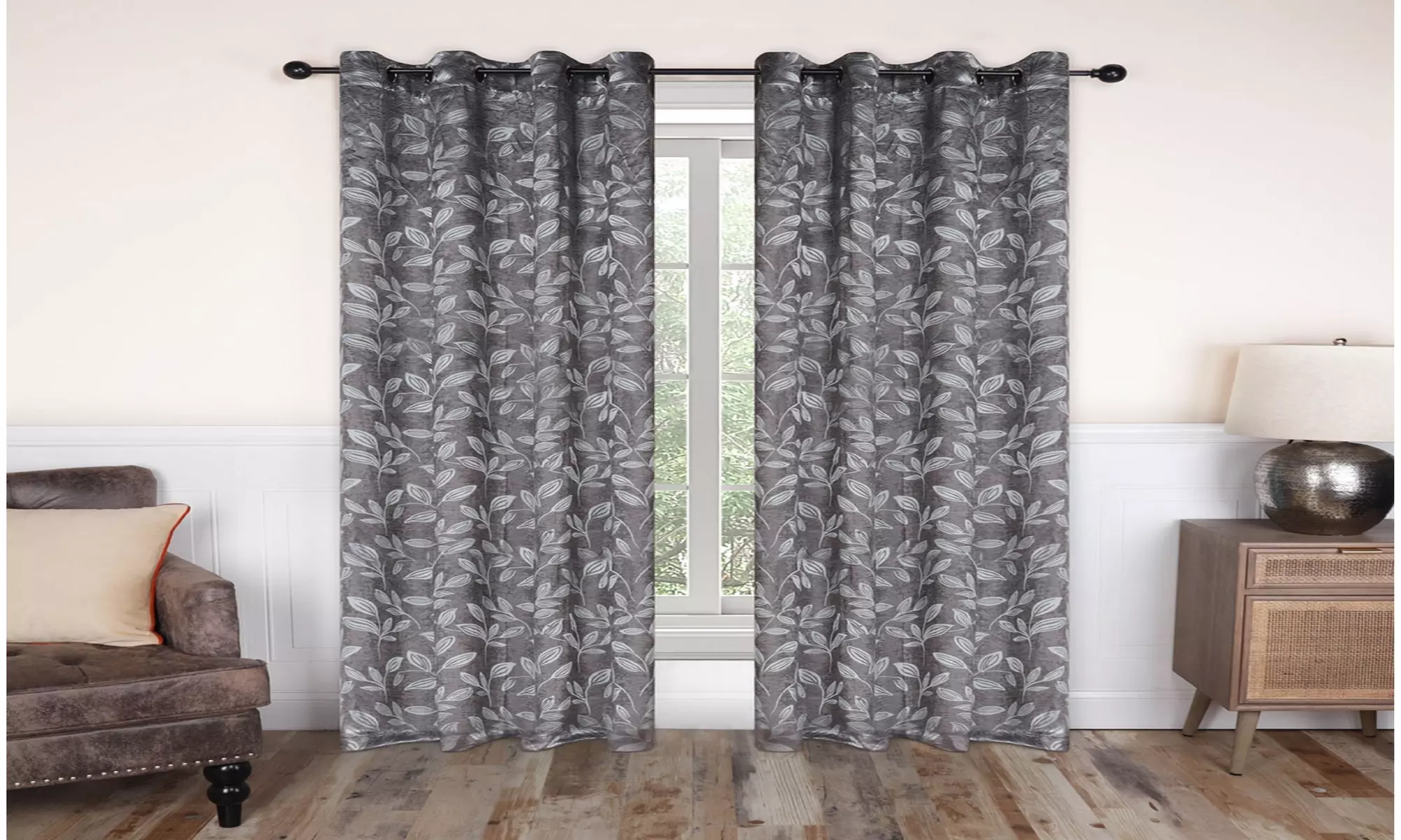 Superior Blackout Grommet Curtain Panel Set Room Darkening Window Curtains - Primary Image