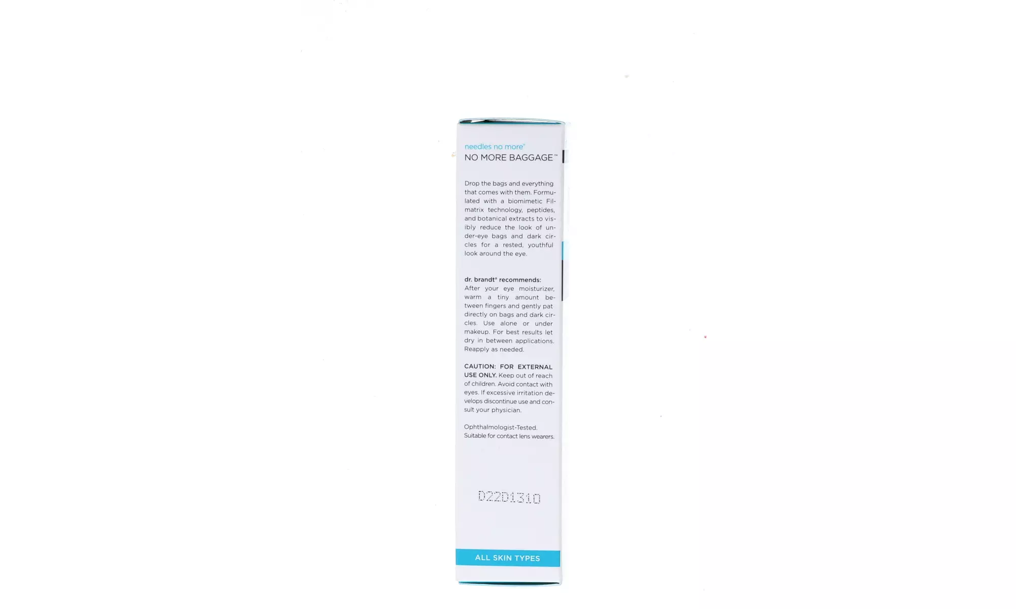 Dr. Brandt Needles No More Baggage Eye De-Puffing Gel, 0.5 oz