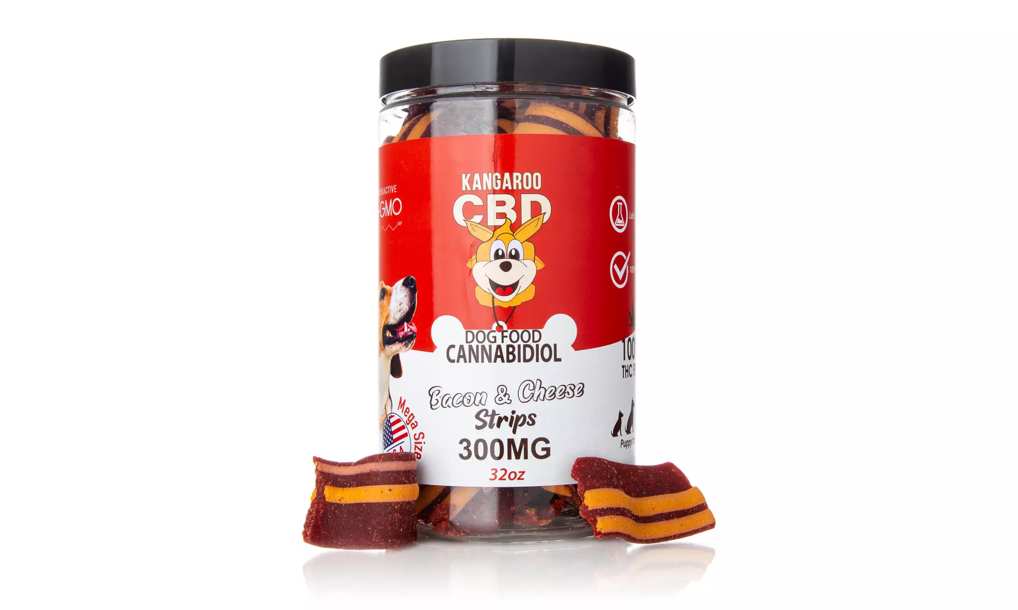 Mega Size 100% Organic CBD Infused Dog Treats (150MG - 600MG) from Kangaroo CBD
