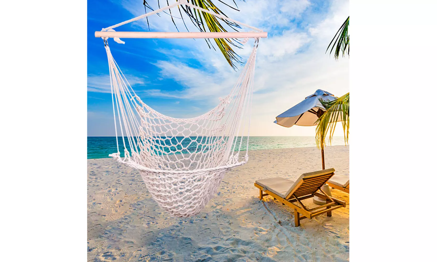 Outdoor Hanging Rope Air/Sky Chair Swing Hammock Chair  - Primary Image
