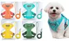 Soft Mesh Dog Harness Leash Set No-Chock Step-in Reflective Vest Harnesses