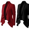 Image 1: Women's Long Sleeve Elegant Business Suit Cardigan Jacket Blazer Tops