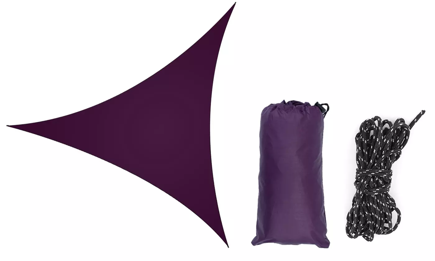 iMounTEK Triangle Sun Shade Sail Top Canopy UV Block Outdoor Awning Shelter