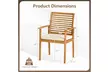 Two or Four Costway Patio Dining Chairs with Removable Padded Cushions - Second Medium