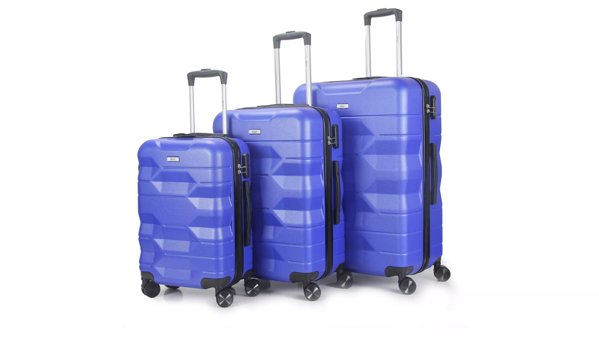 3-Piece Hardside Luggage Set with 360 Dual Spinner Wheels and Combo Lock