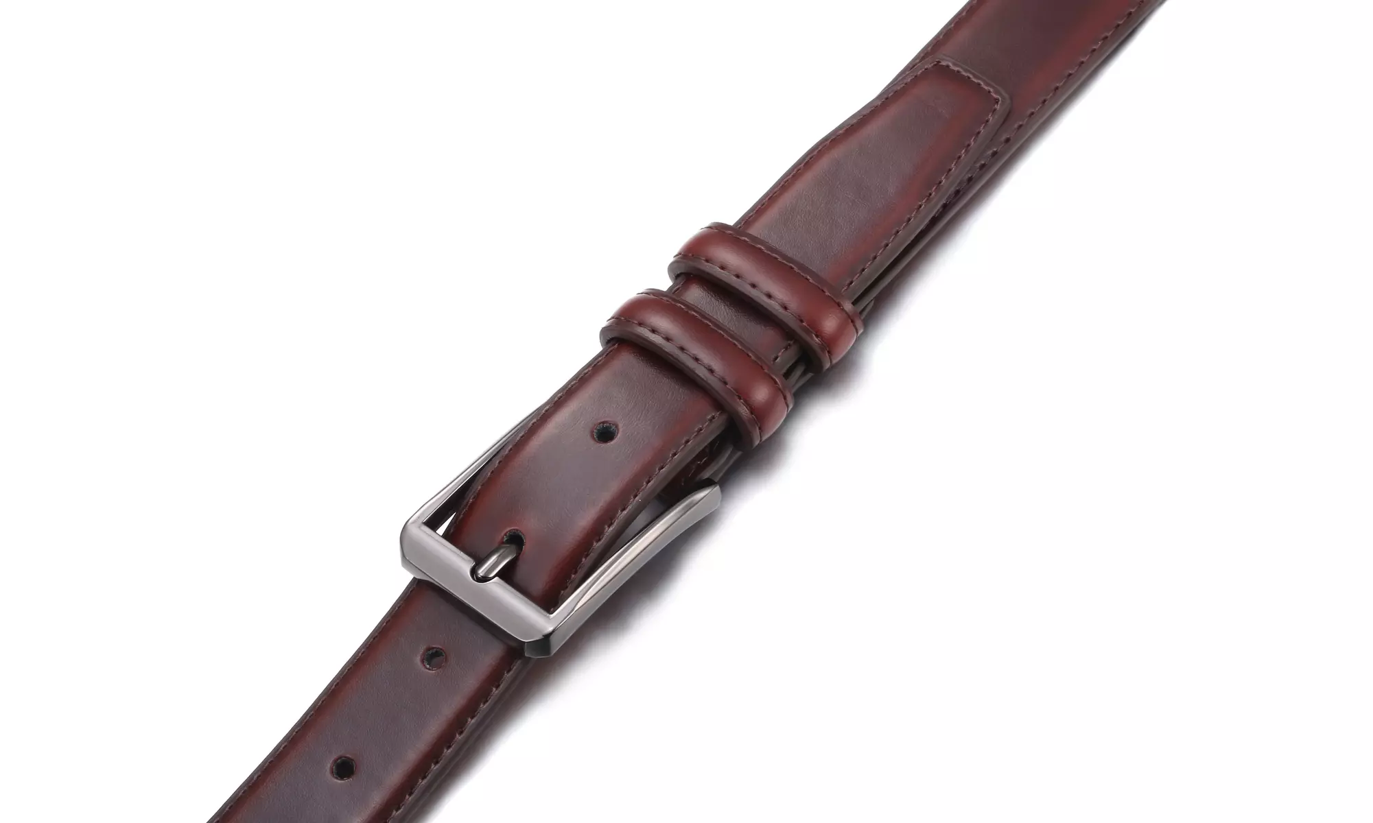 Gallery Seven Mens 2 Pack Genuine Leather Dress Belt Enclosed in a Gift Box