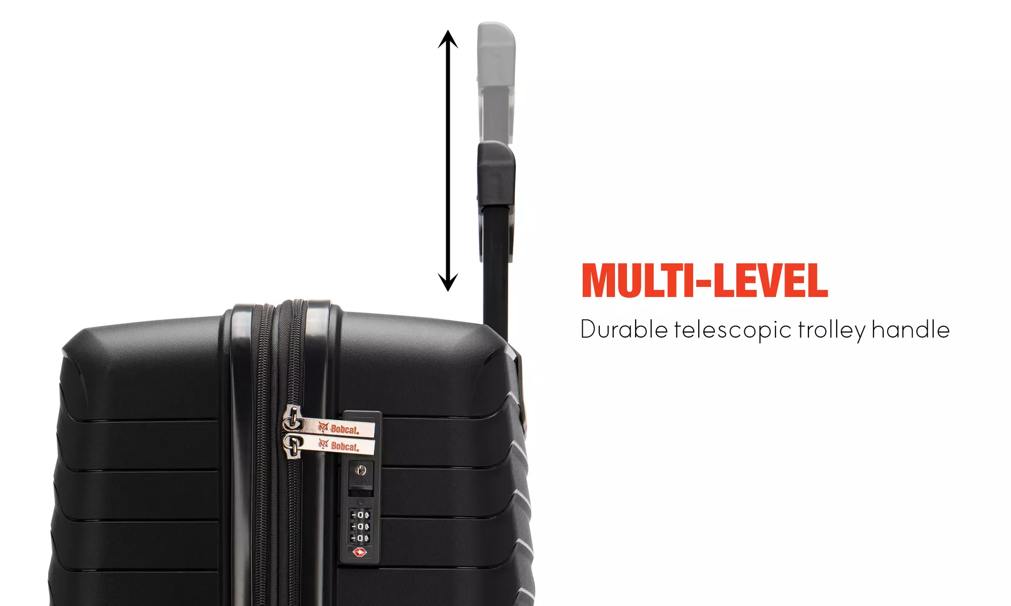 Bobcat Excavator 3-Piece Expandable Hardside Spinner Luggage Set