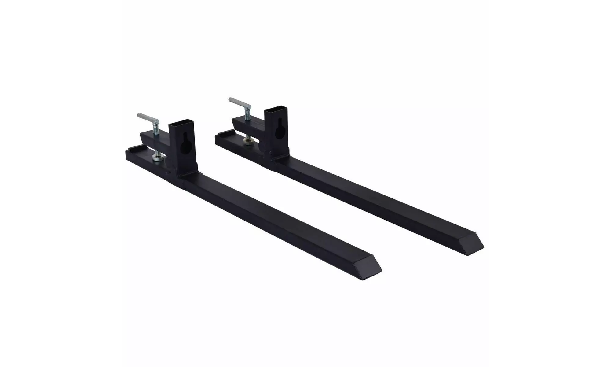 4000lbs Capacity Clamp On Pallet Forks HD Loader Bucket Skidsteer Tractor Chain - Second Medium