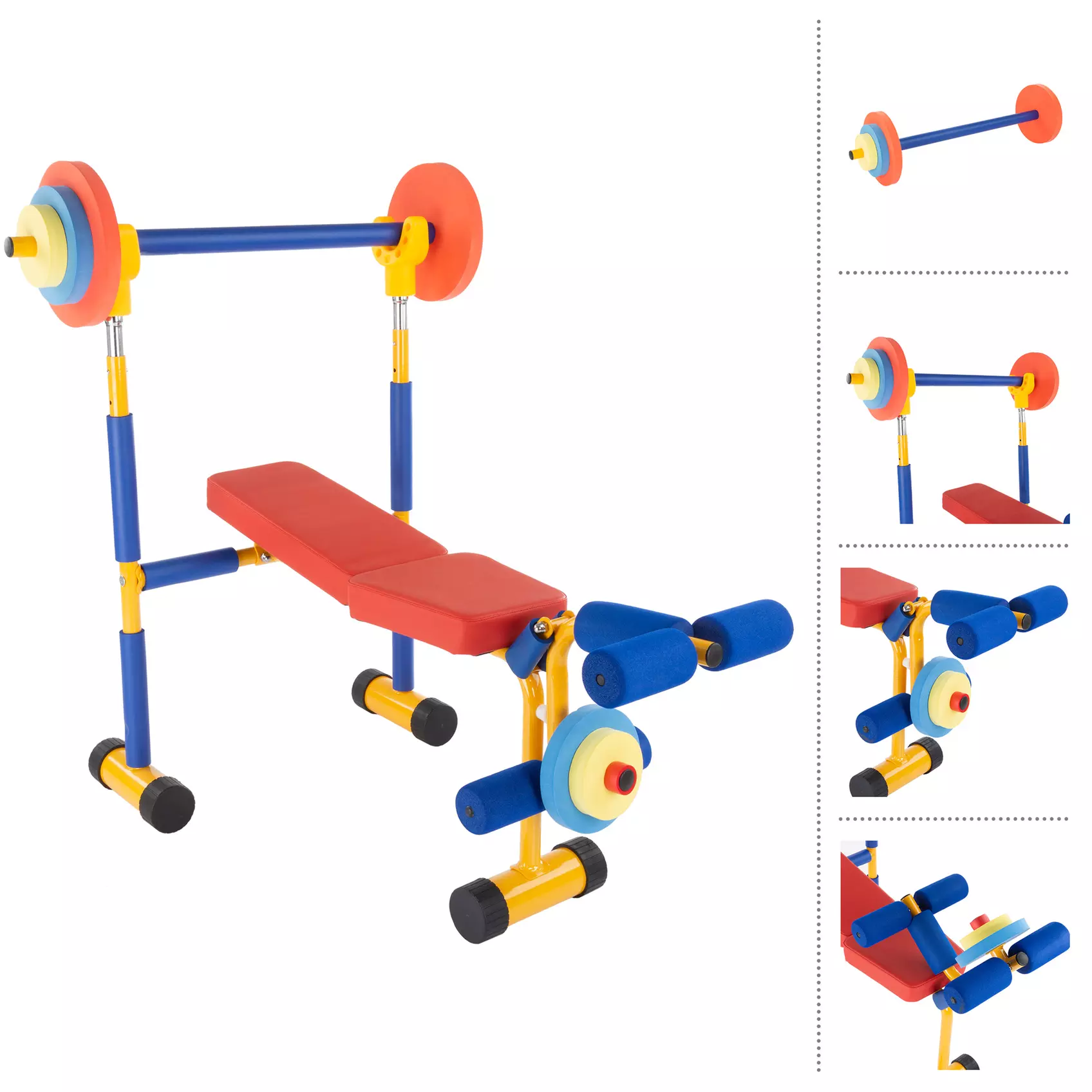 Kids Weight Bench Set, Toddler Gym Toys for Ages 3 and Up  - Second Medium