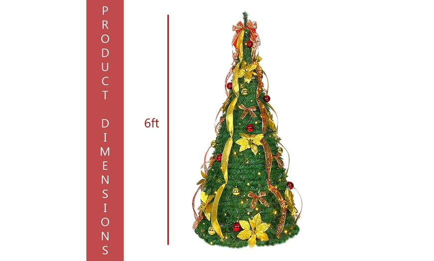 6ft-artificial-pre-decorated-pop-up-christmas-tree-groupon