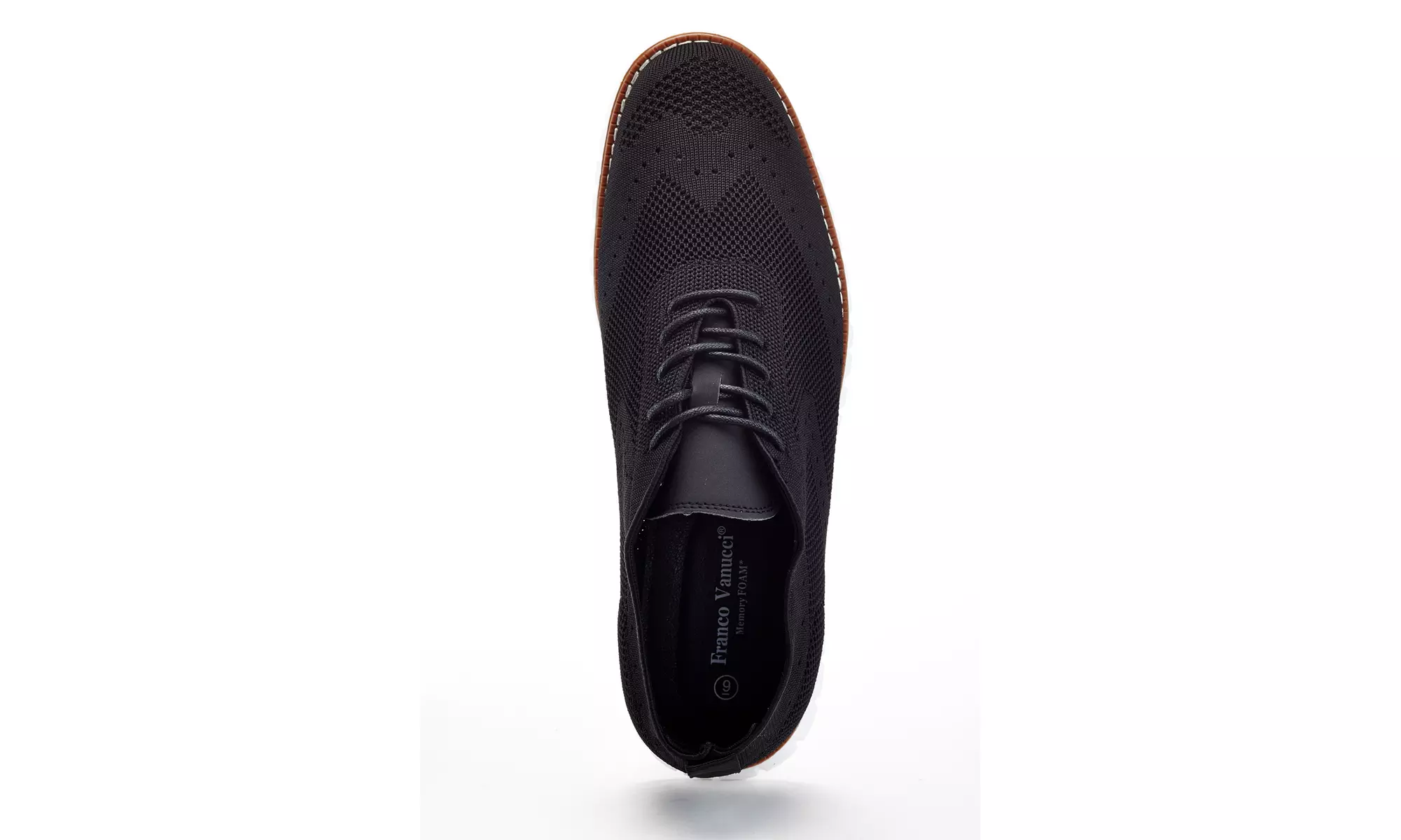 Franco Vanucci Men's Lace-up Knit Oxford Shoes