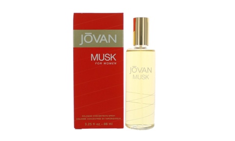 Jovan Musk For Women Cologne Concentrated Spray 3.25 Fl. Oz. 3.4 Women Spray Floral Eau De Toilette