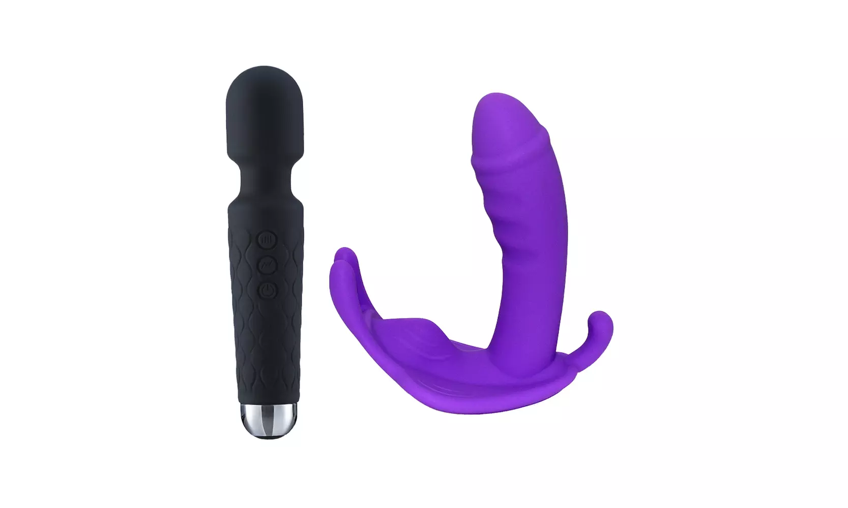 Wireless Waterproof Panty Vibrator Plus Wand Massager