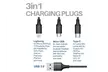 Fast USB Charging Cable Universal 3 in 1 Multi Function Cell Phone Charger Cord - Second Medium