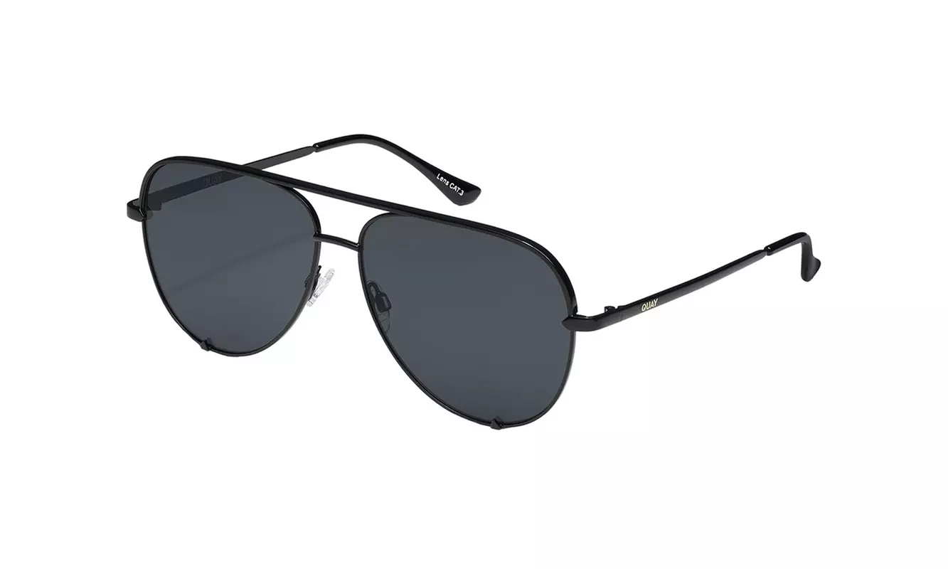 Men's Quay High Key Polarized Sunglasses - Matte Black Frame