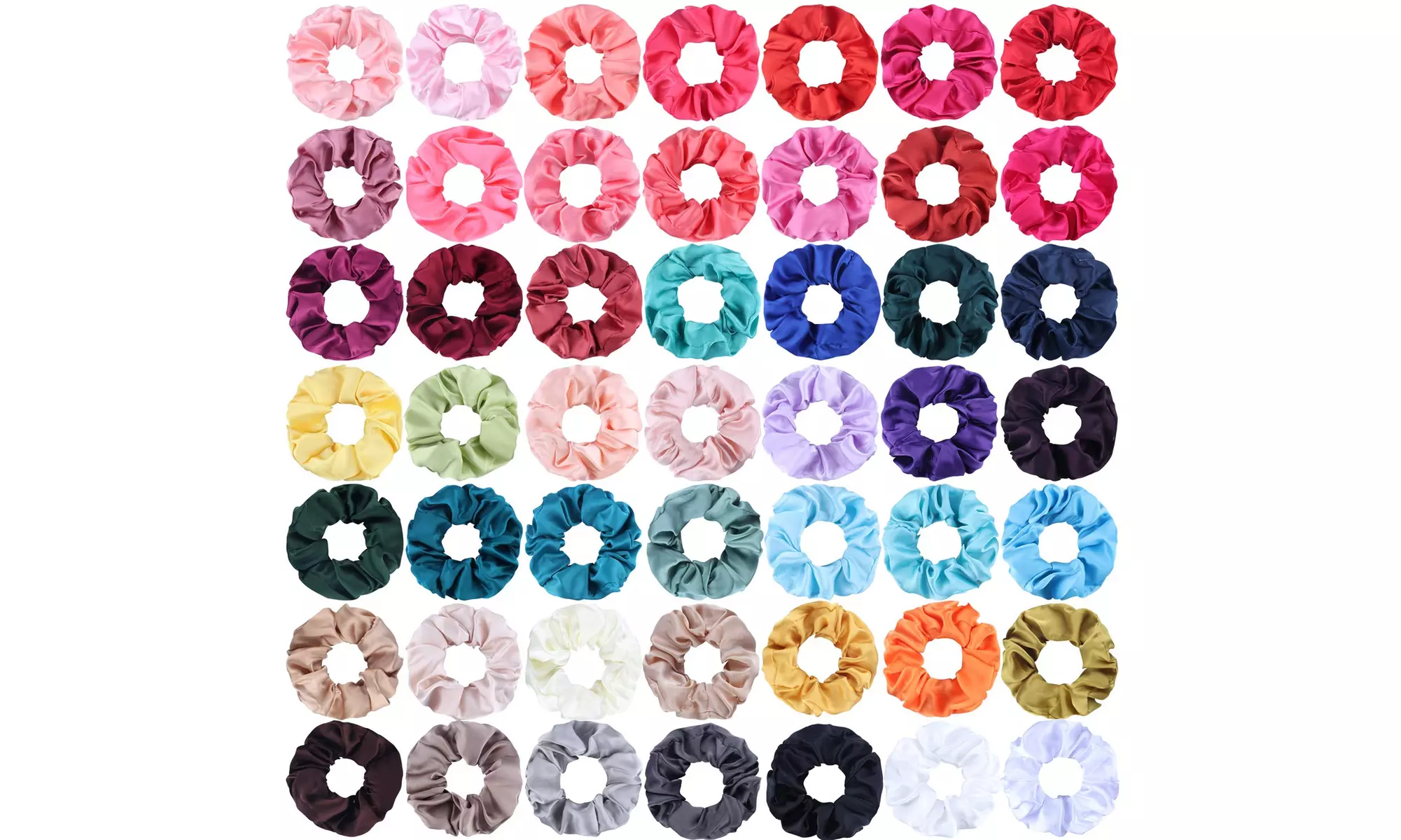 CC CHIC 48 Pieces Hair Scrunchies Elastics Hair Bands Ties for Women Girls - Primary Image