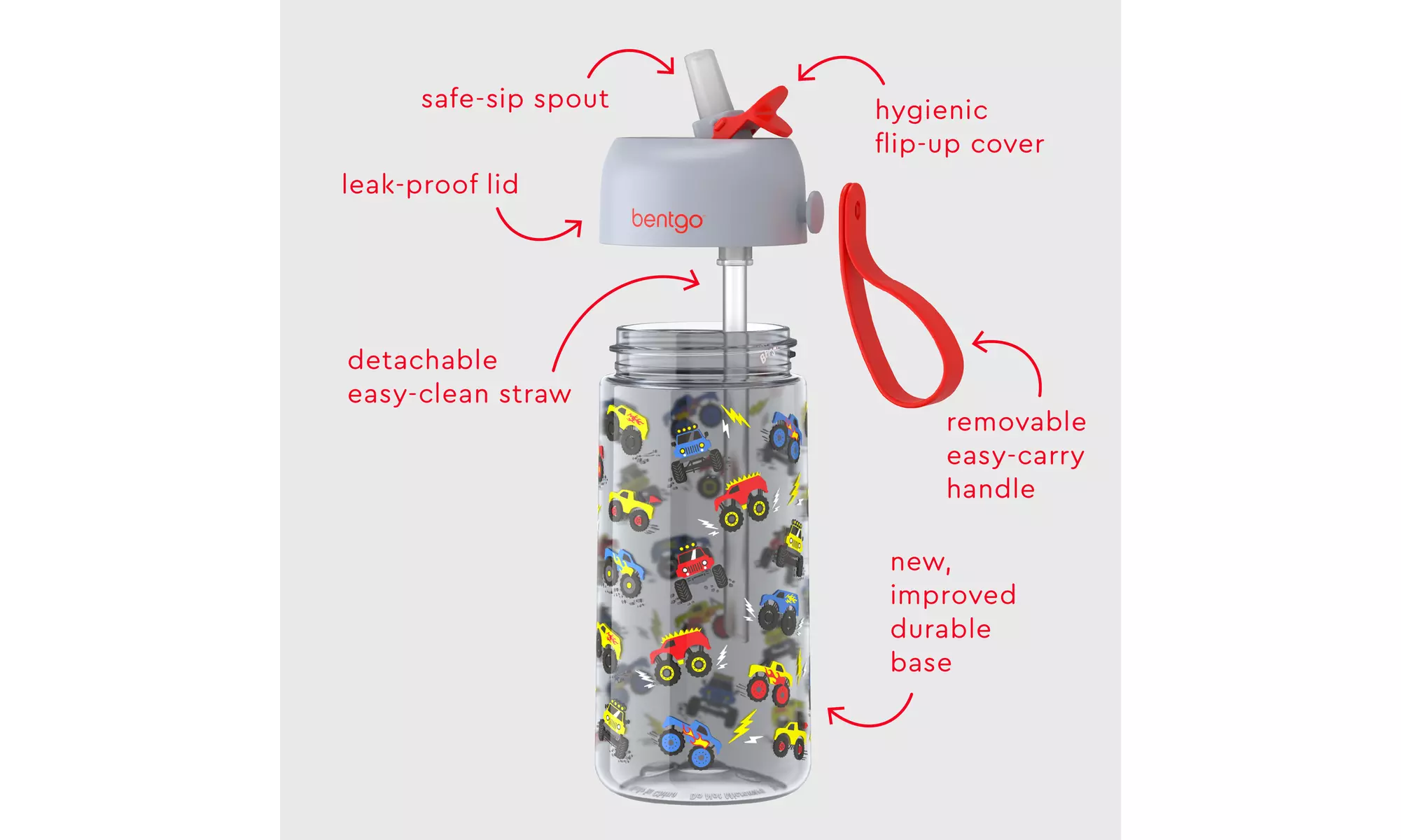 Bentgo Kids Water Bottle (1 and 2 Pack options)